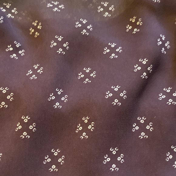 Free People Maroon Chiffon Long Sleeve Fit & Flare Dress size Medium - Picture 10 of 16